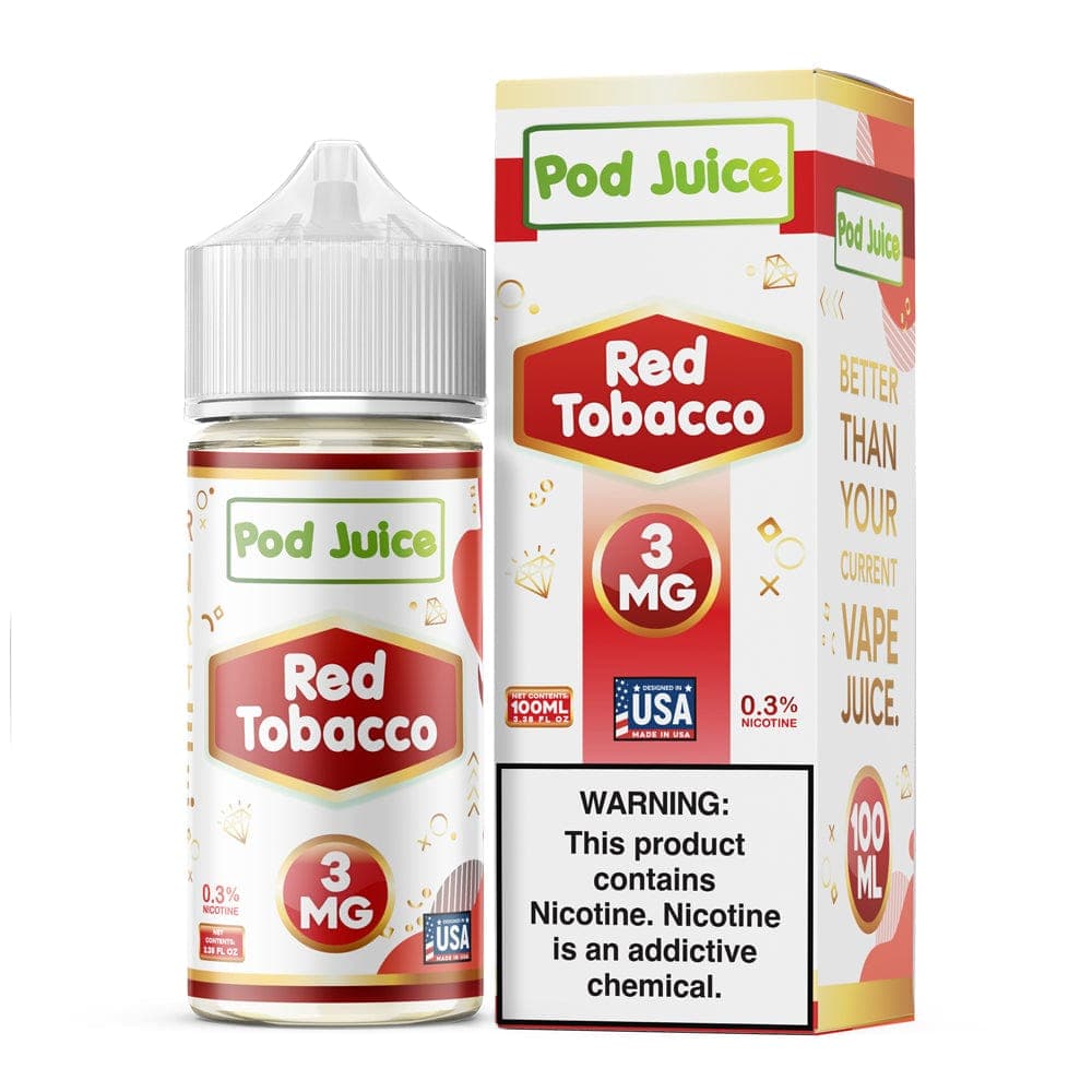 Pod Juice - 100mL — Red Tobacco — 0mg