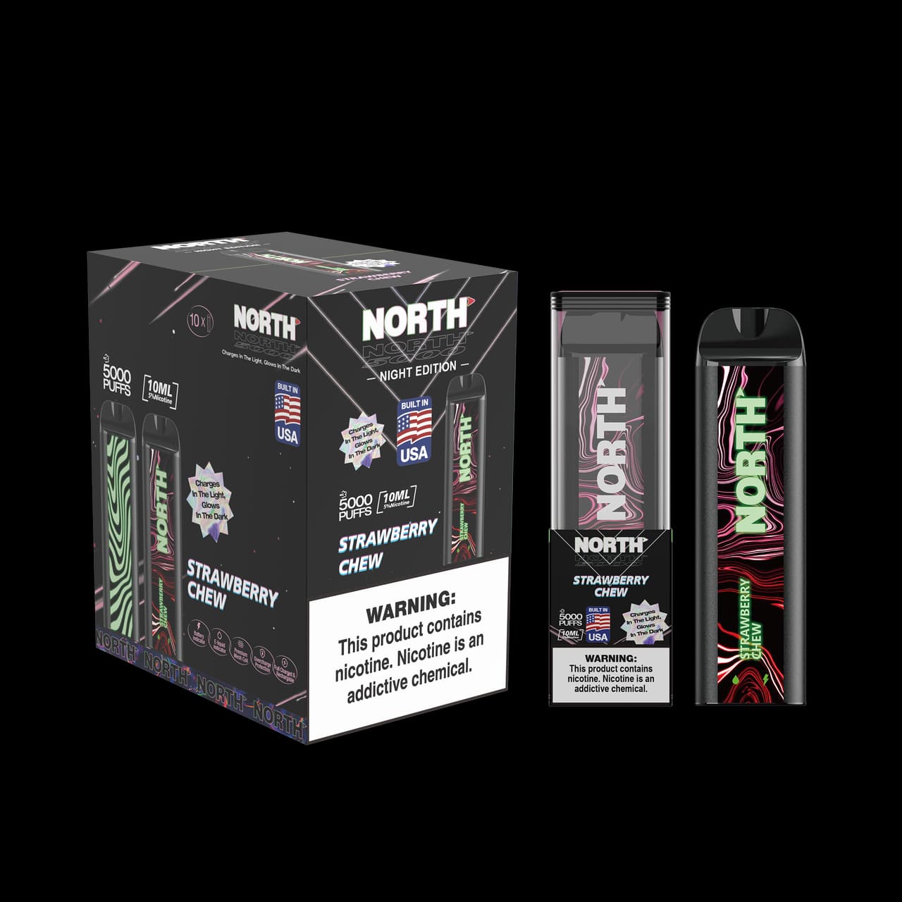 NORTH 5000 Disposable Vape — Strawberry Chew