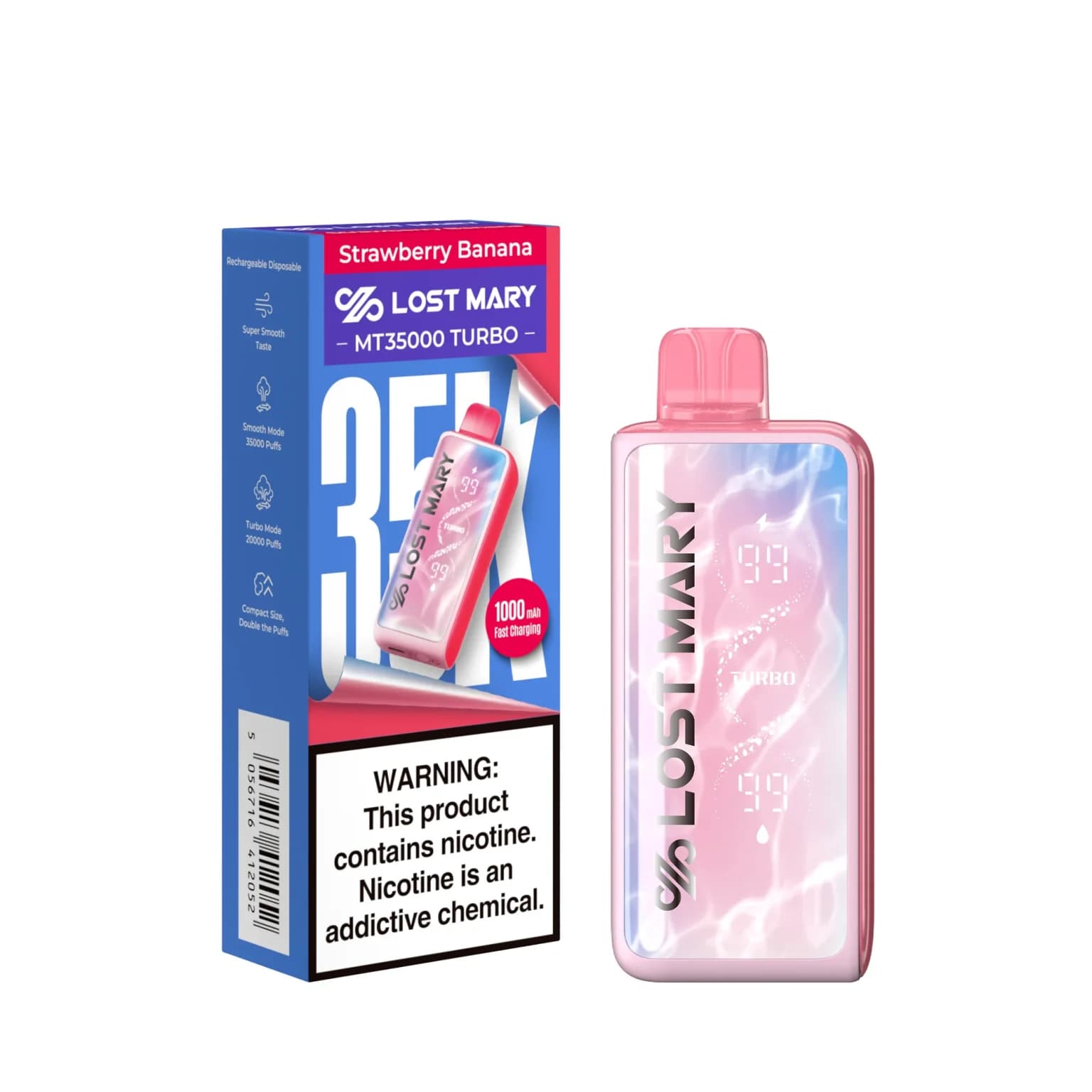 Lost Mary MT35000 Turbo Disposable — Strawberry Banana