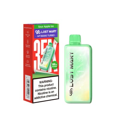 Lost Mary MT35000 Turbo Disposable — Sour Apple Ice
