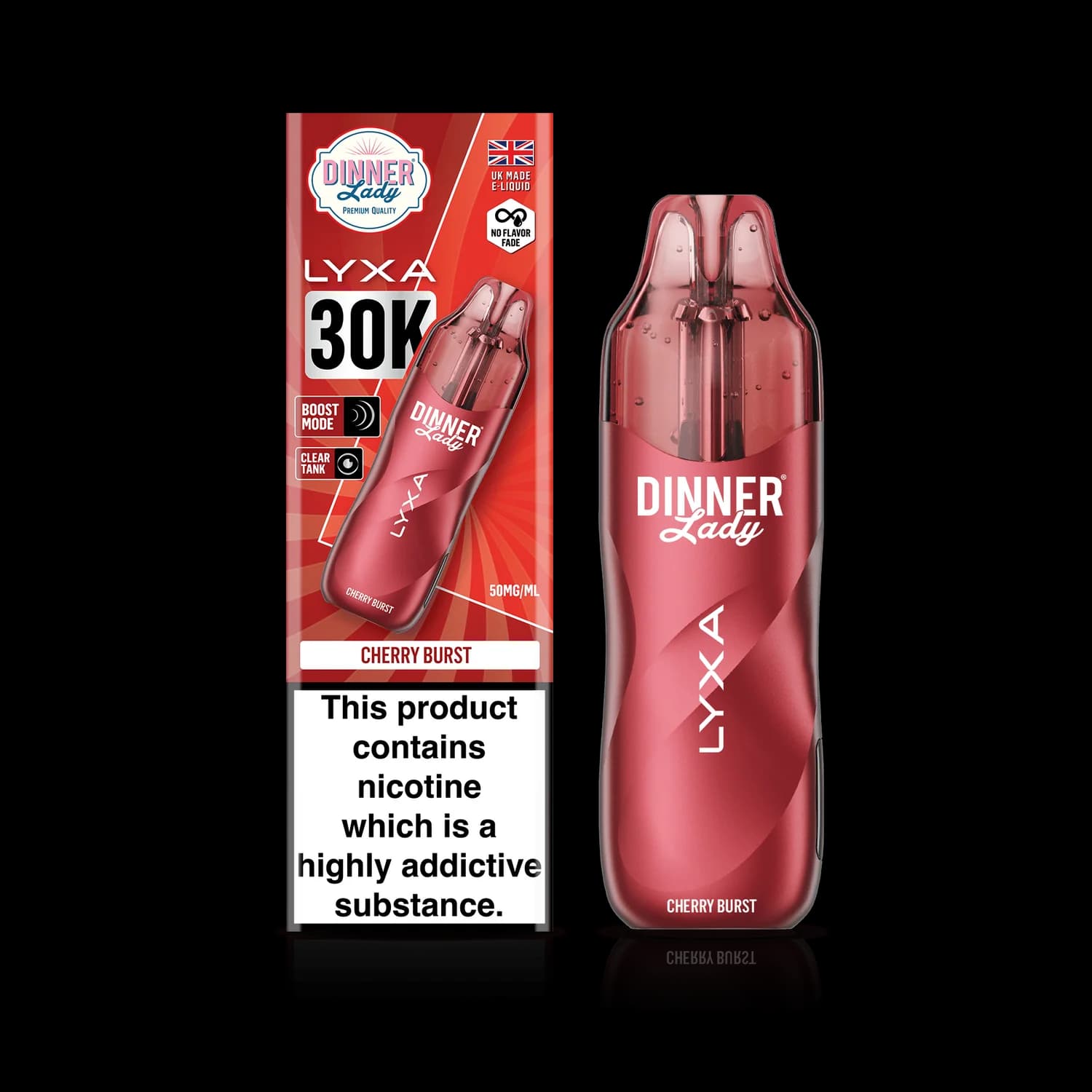 Dinner Lady LYXA 30K Disposable Vape — Cherry Burst