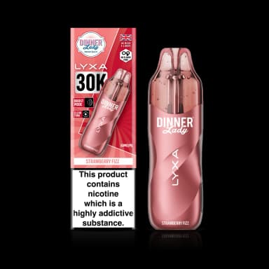 Dinner Lady LYXA 30K Disposable Vape — Strawberry Fizz