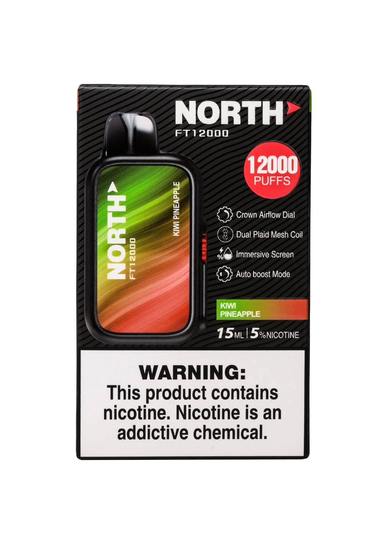 North Freight Train 12K Disposable Vape — Kiwi Pineapple