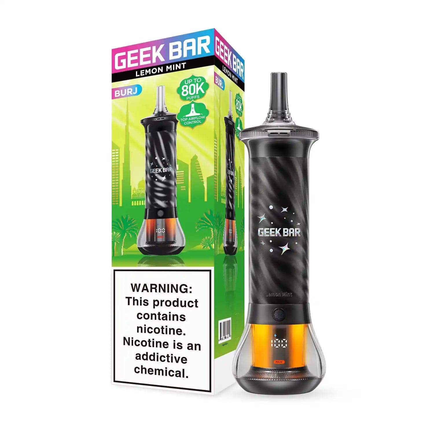 Geek Bar Burj 80K Disposable — Lemon Mint