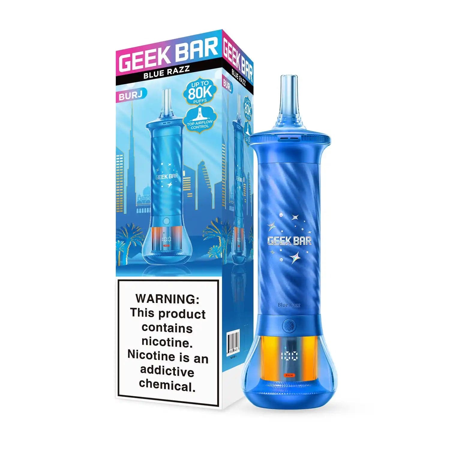 Geek Bar Burj 80K Disposable — Blue Razz