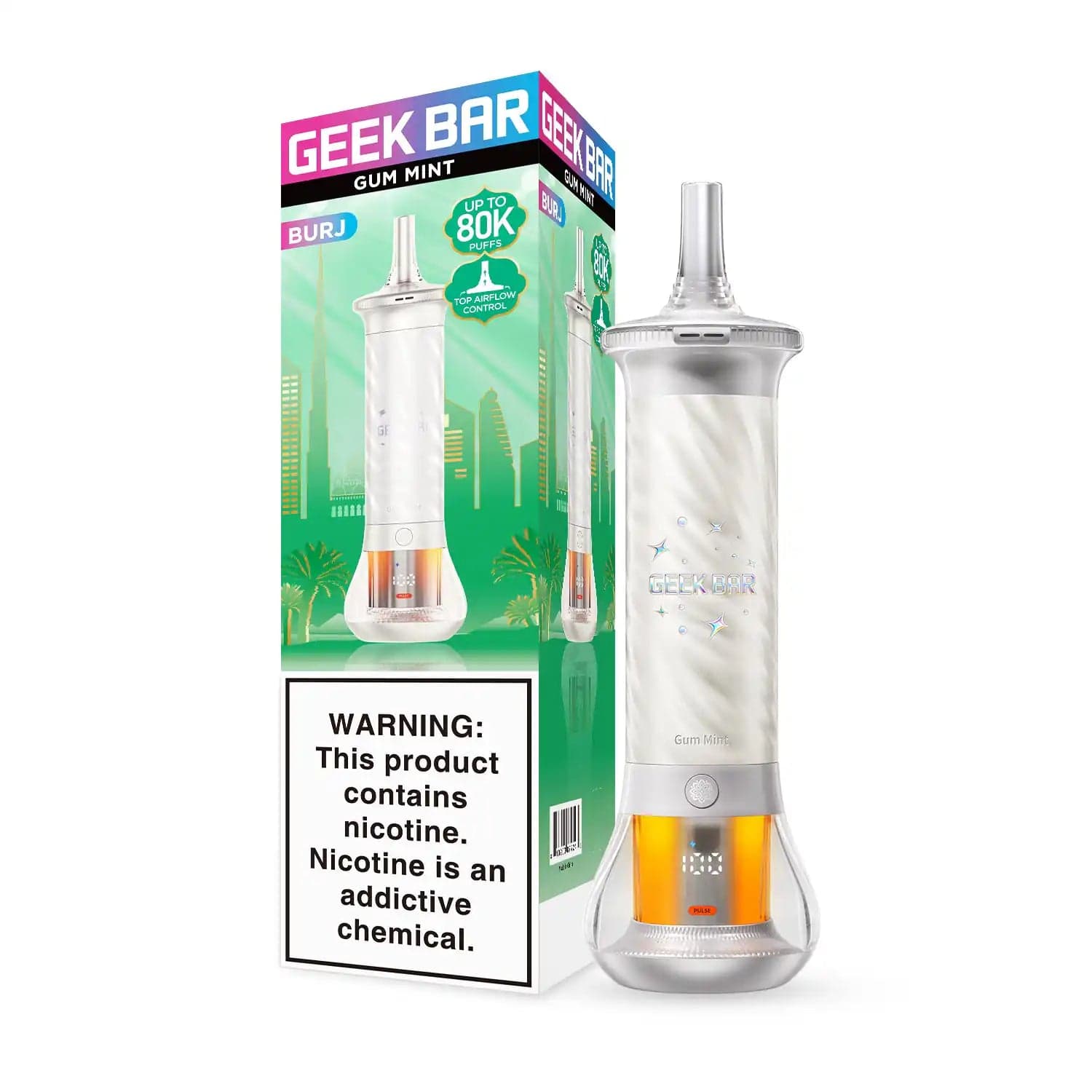 Geek Bar Burj 80K Disposable — Gum Mint