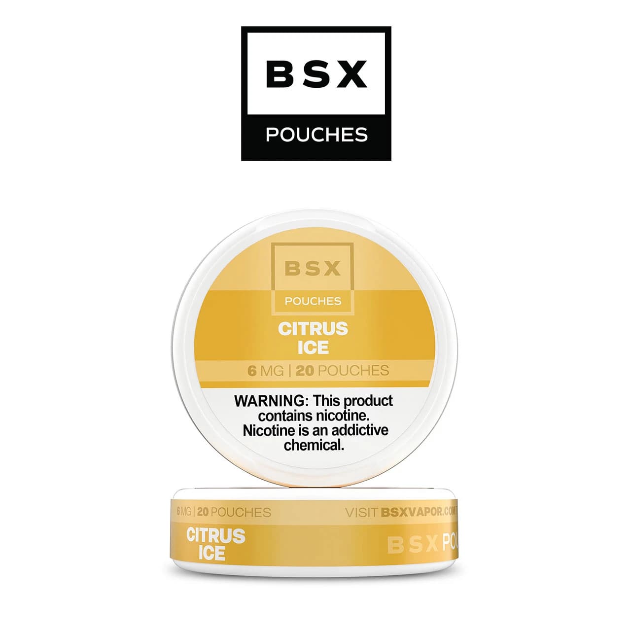 Glas BSX Nicotine Pouches — Citrus Ice — 3mg