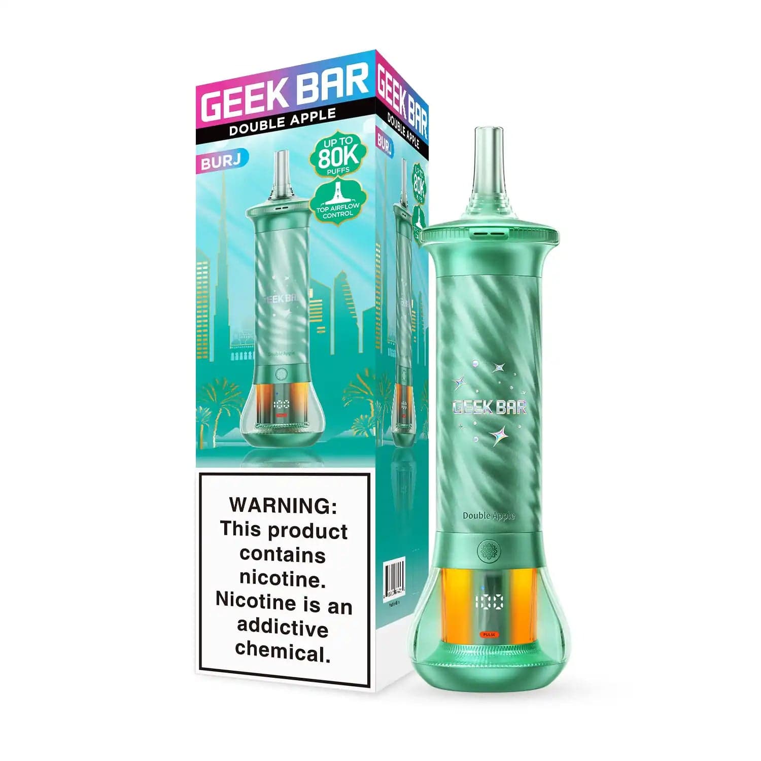 Geek Bar Burj 80K Disposable — Double Apple