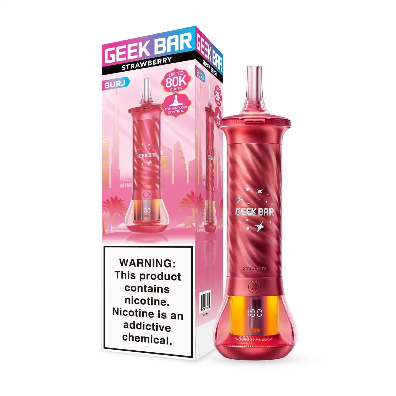 Geek Bar Burj 80K Disposable — Strawberry