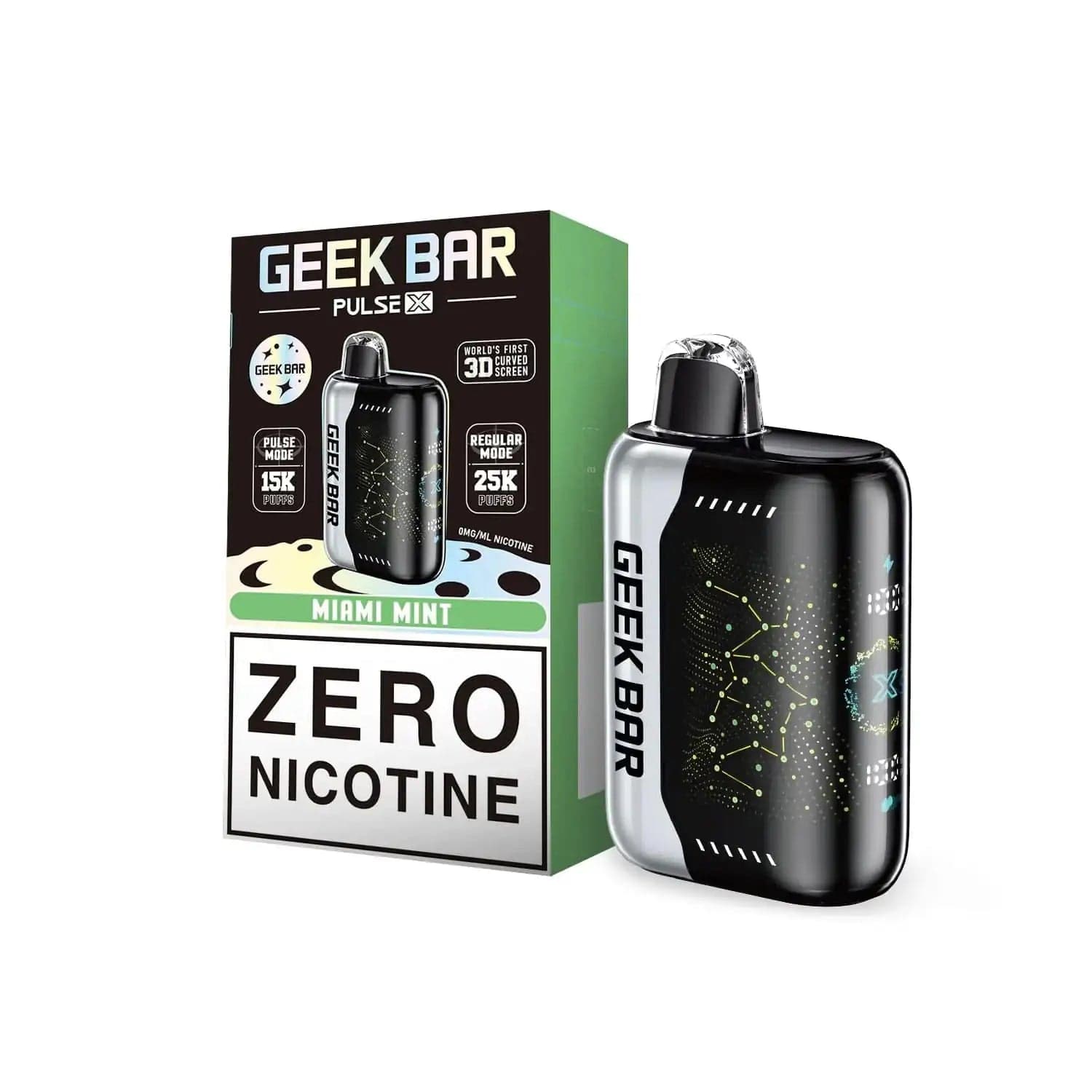 Geek Bar Pulse X 25k 0% Zero Nicotine Disposable — Miami Mint