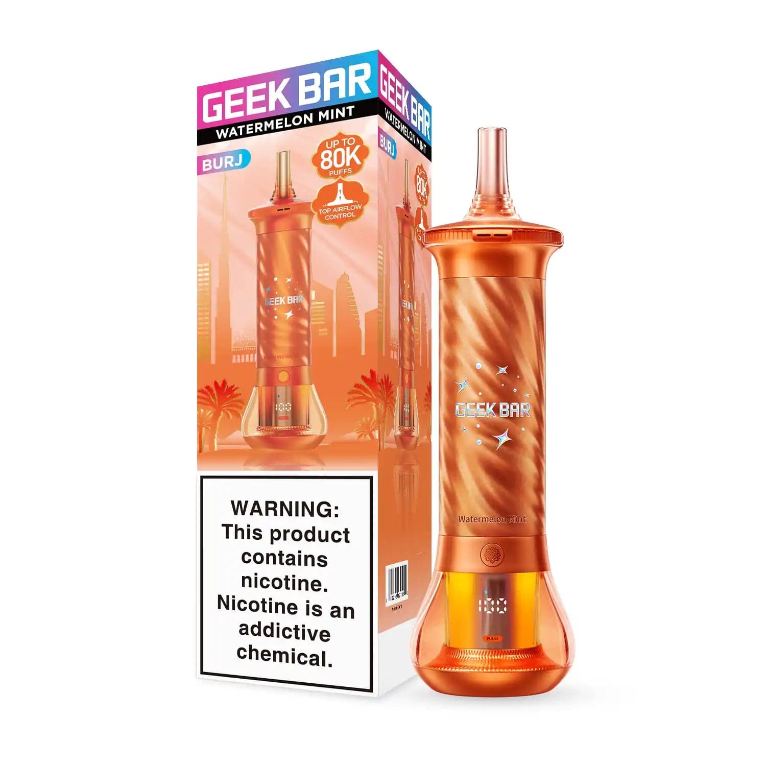 Geek Bar Burj 80K Disposable — Watermelon Mint
