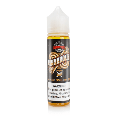 80V Freebase E-Liquid (60mL) — Cinnarolly (Beantown) — 0mg