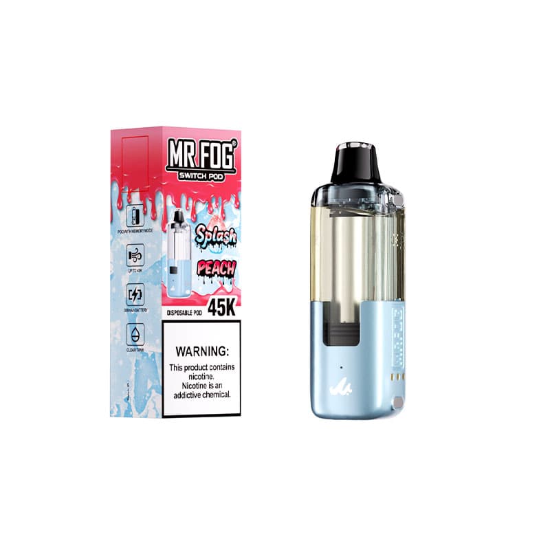 Mr. Fog 45K Puff Replacement PODS — Peach (Splash)