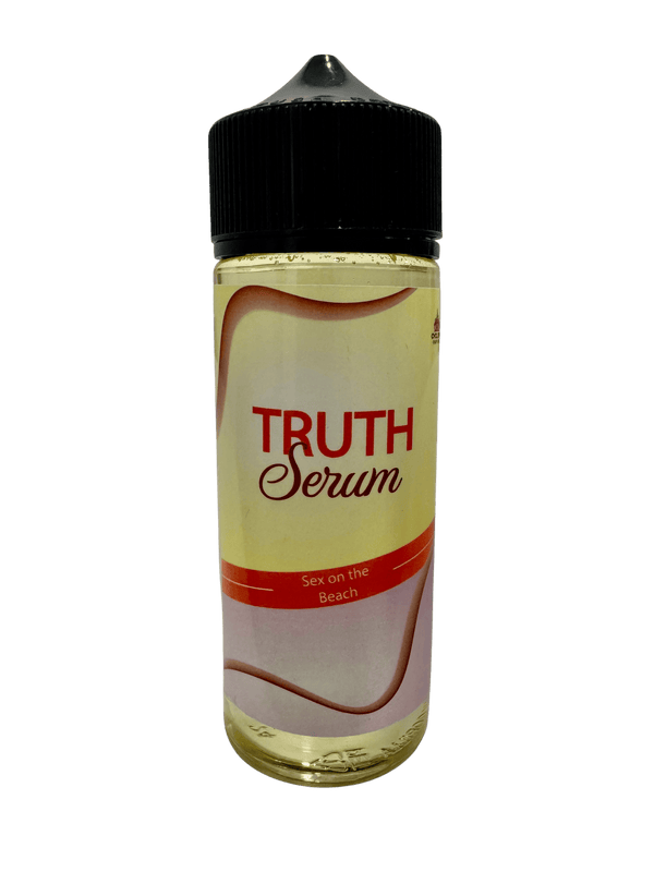Bottle of Cyclops Vapor Sex On The Beach vape juice 120mL with colorful label and branding for e-cigarette use.