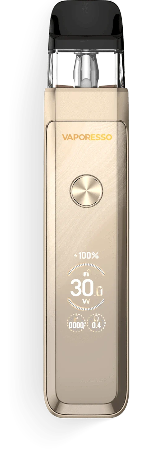 Vaporesso XROS Pro 2 30W vape kit with sleek pod system and compact design, shown with black finish and ergonomic shape.
