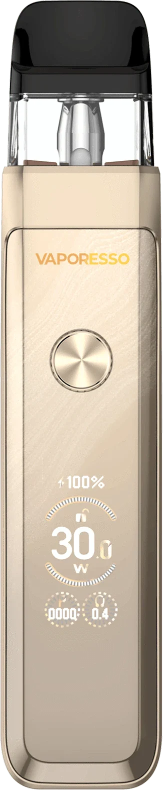 Vaporesso XROS Pro 2 30W vape kit with sleek pod system, featuring a compact design and adjustable airflow for vaping convenience.