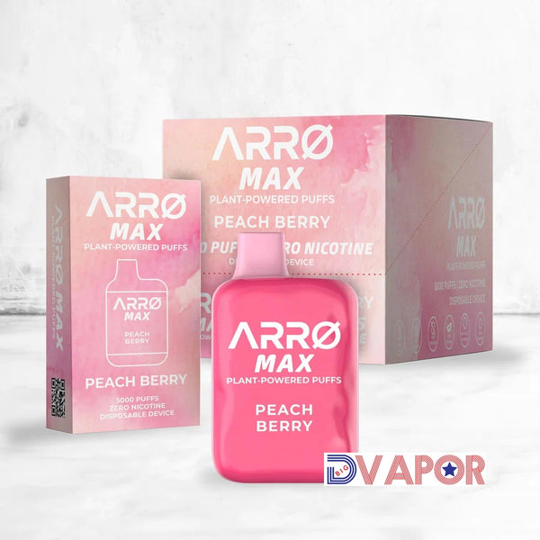 Arro / Zero Max 5000 Puff ZERO Nicotine Plant Based Rechargeable Vape | Disposable