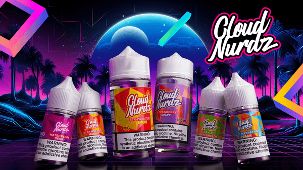 Sour Watermelon Strawberry SALT - Cloud Nurdz - 30mL