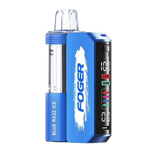 Foger Switch Pro Kit - 30K Puff Pod Based Disposable vape flavors Blue Razz Ice