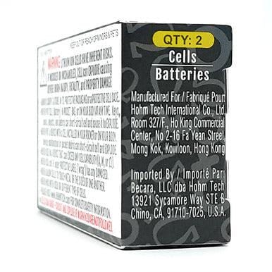 Hohm LIFE4 18650 Box Side and Warning