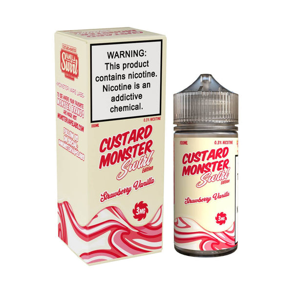Strawberry Vanilla - Custard Monster Swirl Edition - 100mL