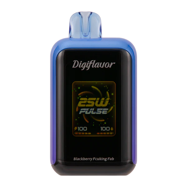 Digiflavor Sky disposable vape 25000 puffs in Blackberry Fcking Fab flavor with dual mesh coils, smart display, USB-C charging, and adjustable airflow.