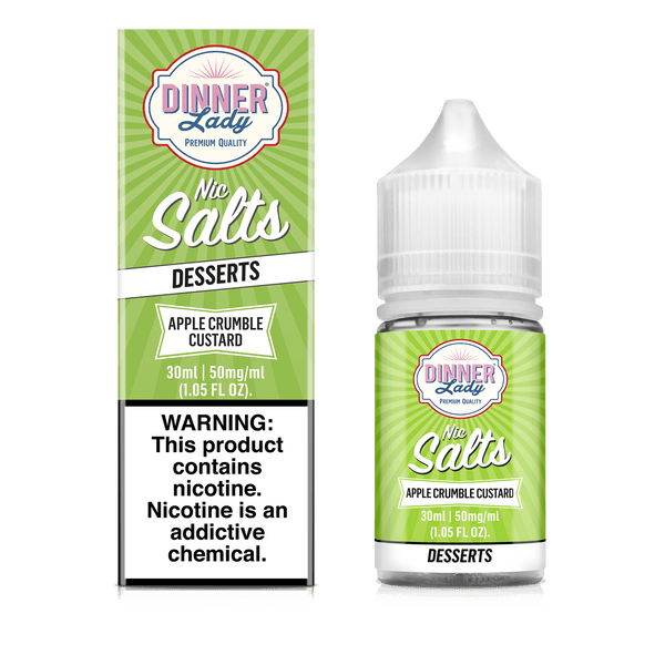 Dinner lady salts salt nic flavor custard juice