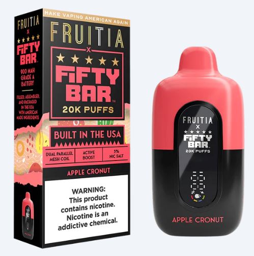 Fifty Bar 20K Disposable Vape - MADE IN THE USA