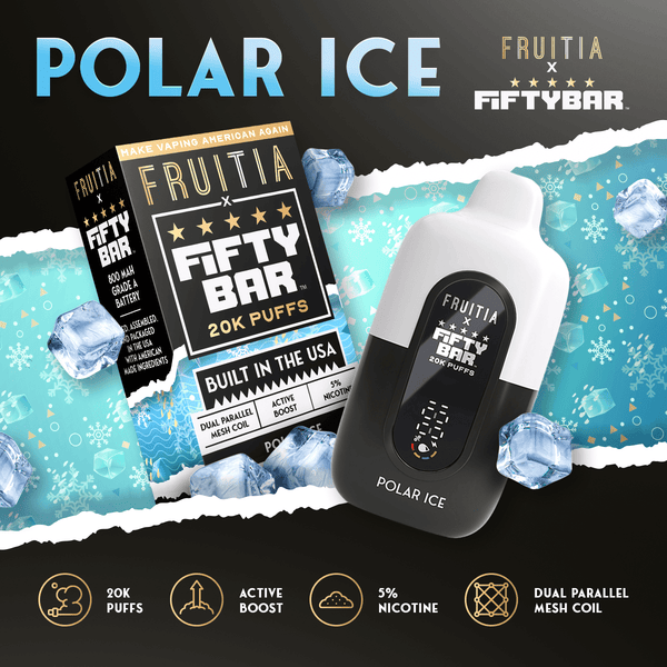 Fifty Bar X Fruitia 20,000 PUFF USA MADE VAPE