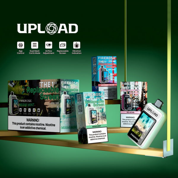 FireRose UPLOAD Vape Kit with Replaceable Color Screen