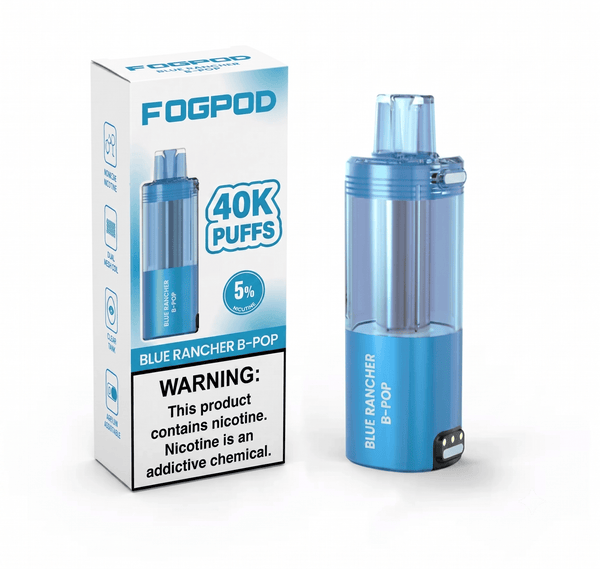 Fogpod 40K disposable vape pod by FOGPOD, shown with sleek design and mouthpiece for easy vaping.