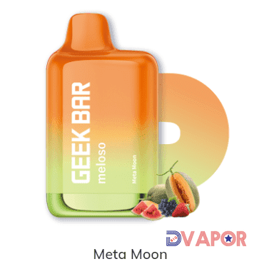 Geek Bar Meloso 9000K Puff disposable vape device with sleek design and colorful branding, designed for easy vaping on the go.