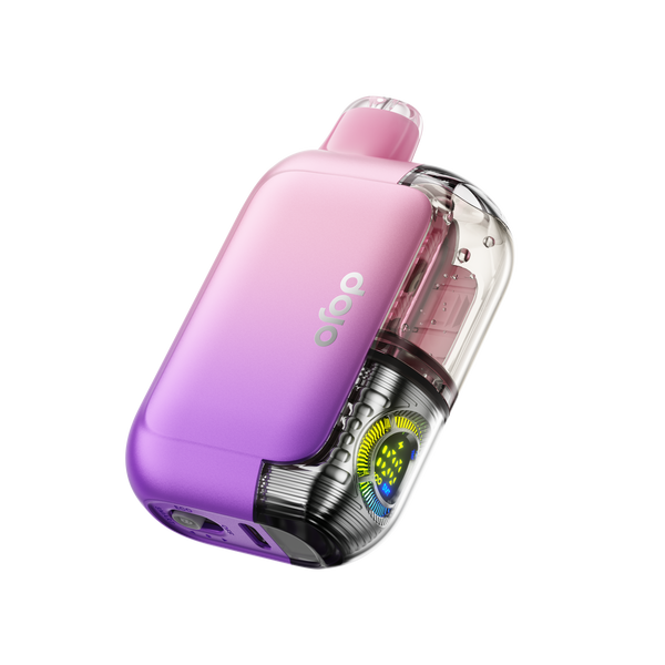 DOJO Purex 60K disposable vape with juicy grape flavor, showing the sleek pen-style device on a white background.