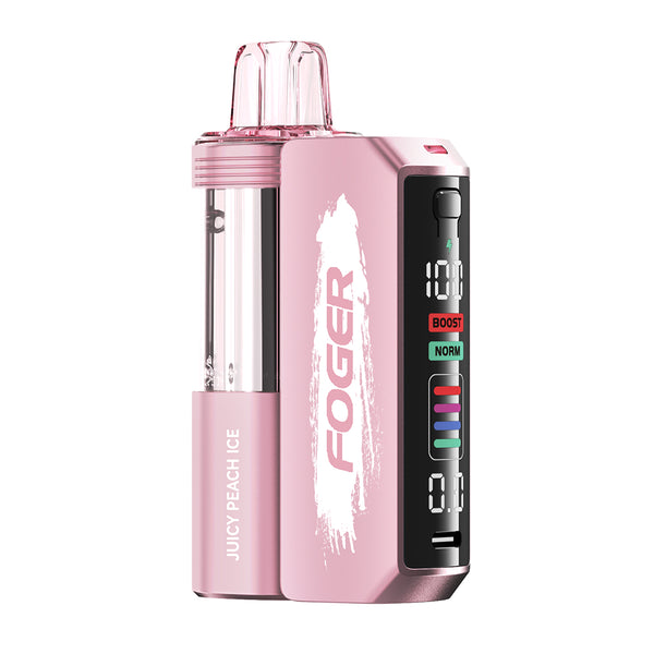 Foger Switch Pro Kit - 30K Puff Pod Based Disposable vape flavors Juicy Peach Ice