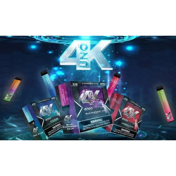 Uno 4K | 4000 Puff Disposable Vape | 23 Flavors