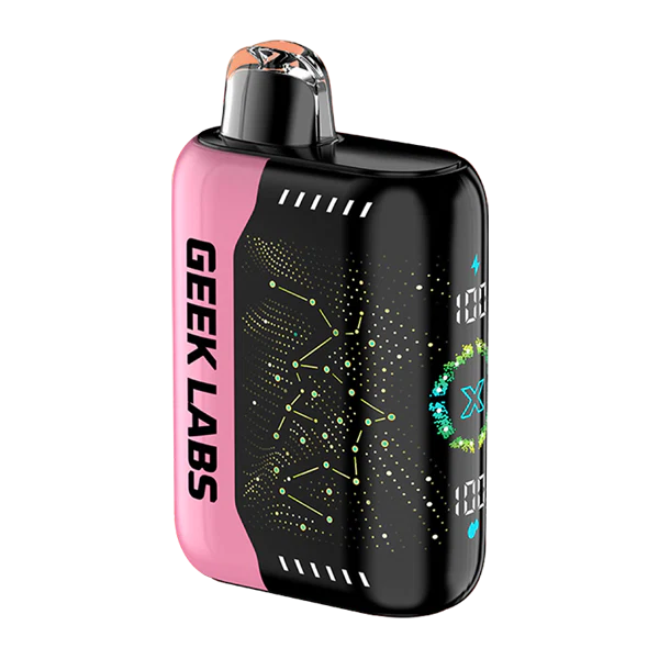 GEEK LABS Pulse X 50k NIXODINE disposable vape with Watermelon Ice flavor, featuring sleek design and colorful branding.