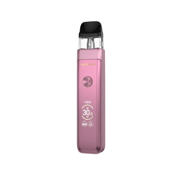 Vaporesso XROS Pro 2 30W vape kit with Moonlit Pink color, compact pod system with sleek design and adjustable airflow.