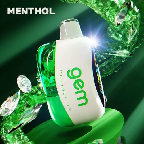 AIRBAR Gem 50K disposable vape device with sleek design and colorful branding, designed for convenient vaping on the go.