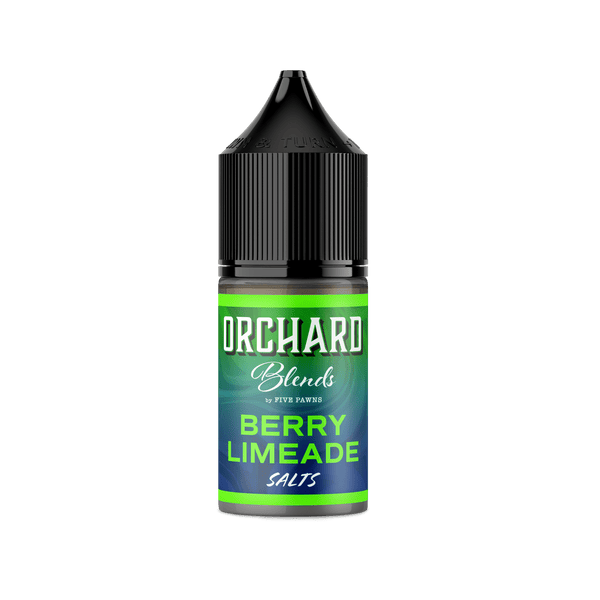 Berry Limeade SALT e-liquid by Five Pawns, Orchard Blends, in a 30mL bottle, featuring berry and lime flavors.