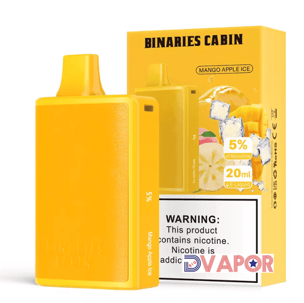 HorizonTech Binaries Cabin 10,000 Puff disposable vape device with 20ml e-liquid, shown with sleek design and branding.