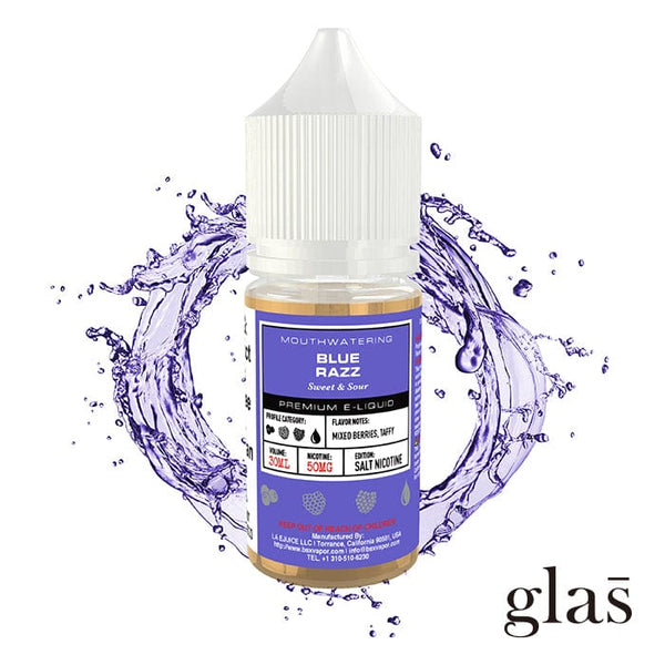 Blue Razz SALT e-liquid by BSX Vapor in a 30mL bottle, featuring vibrant blue raspberry flavor, ideal for salt nicotine vaping.