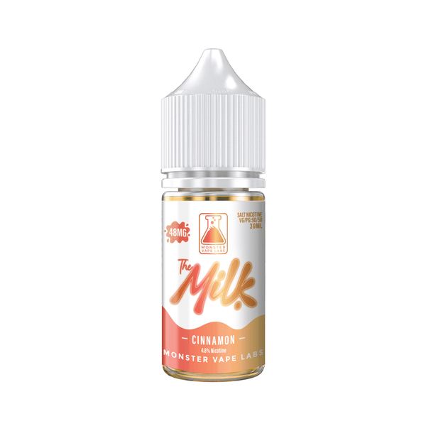 Cinnamon SALT e-liquid by The Milk E-Liquid in a 30mL bottle, featuring cinnamon flavor with salty, smooth vaping notes.