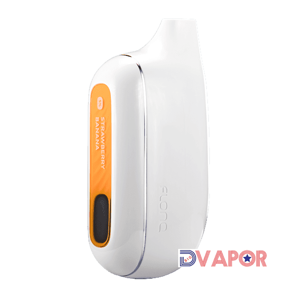 Flonq Max Smart 10,000K disposable vape device shown in black with sleek design, non-refundable clearance item.