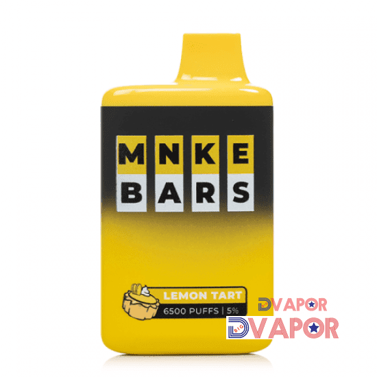 MNKE Bars disposable vape with 16ml e-liquid, 6500 puffs, rechargeable, in a sleek design, featuring a 5% nicotine strength.