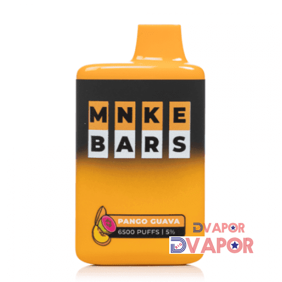 MNKE Bars disposable vape with 16ml e-liquid, 6500 puffs, rechargeable, in sleek design, featuring a non-refundable clearance label.