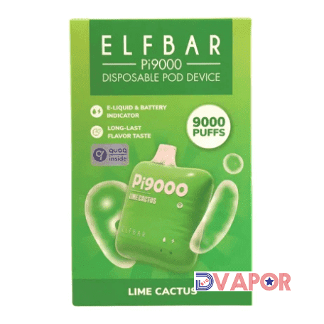 EB Design PI9000 disposable vape with 9000 puffs, black and blue design, non-refundable clearance product, easy-to-use vape device