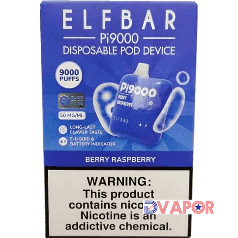 EB Design PI9000 vape disposable with 9000 puffs, non-refundable clearance product, featuring sleek design and compact size.