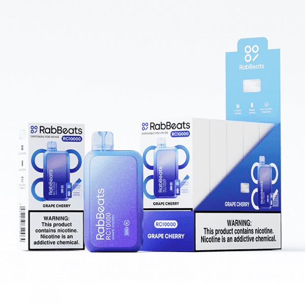 Lost Mary RabBeats RC10000 disposable vape pen with 10,000 puffs, sleek design, and non-refundable clearance item.
