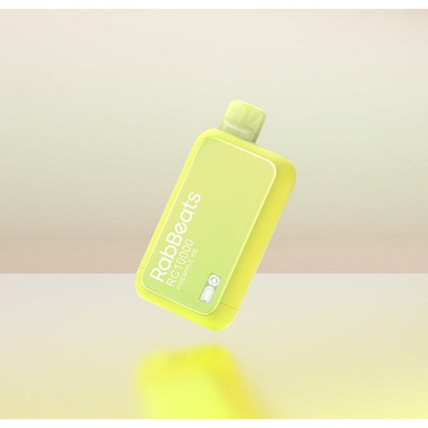 Lost Mary RabBeats RC10000 disposable vape with 10,000 puffs, shown in sleek design, non-refundable, for vaping convenience.