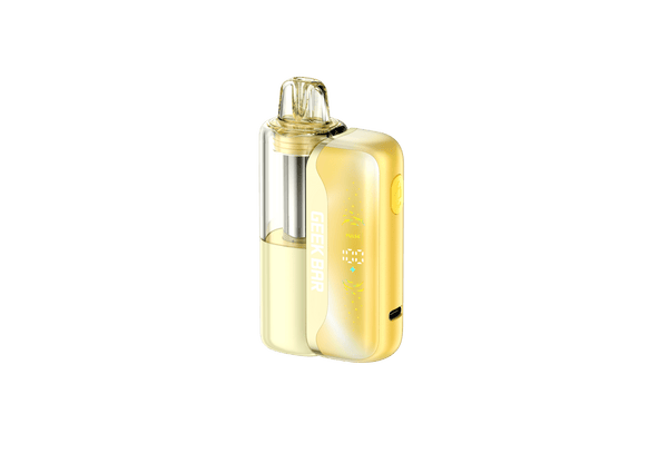 Geek Bar Mate 60K disposable vape kit with sleek design and mouthpiece, featuring colorful branding on the device.